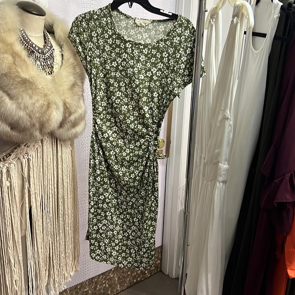 Jessica Simpson Knit Dress W/cutout Sides Fitted